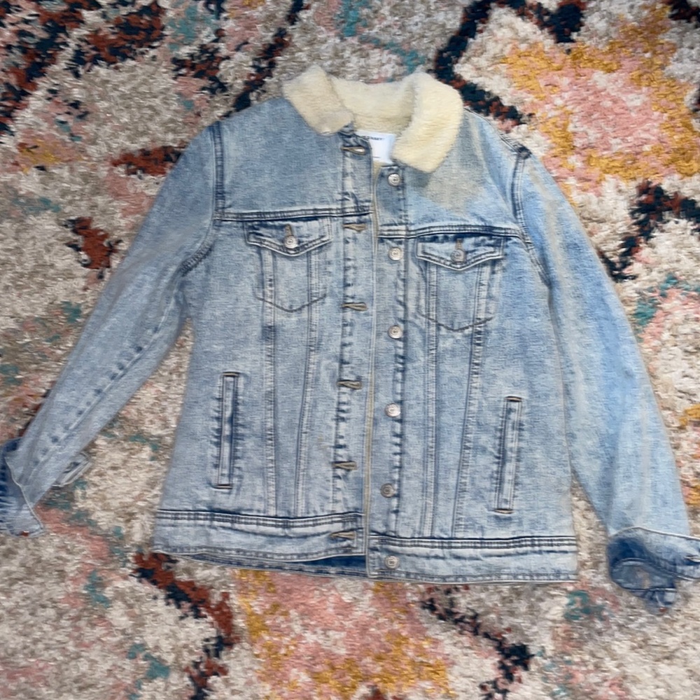 Old Navy Sherpa Lined Denim Jacket